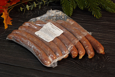 Превью Колбаски охотничьи из косули полукопченые