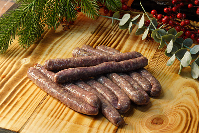 Превью Колбаски для жарки из северного оленя (Гриль) (с жиром коня)