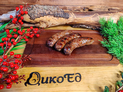 Превью Колбаски для жарки из лося (со шпиком кабана)