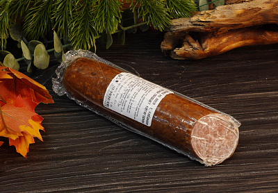 Превью Колбаса из лося с кабаном полукопченая