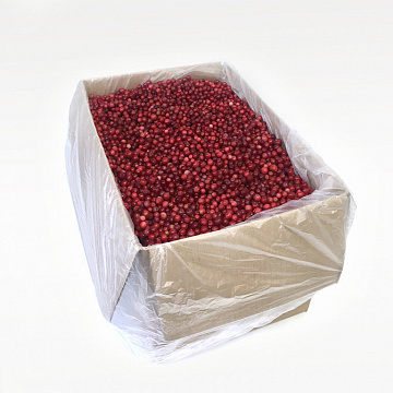 Фото Брусника дикая замороженная в коробке по 5 кг